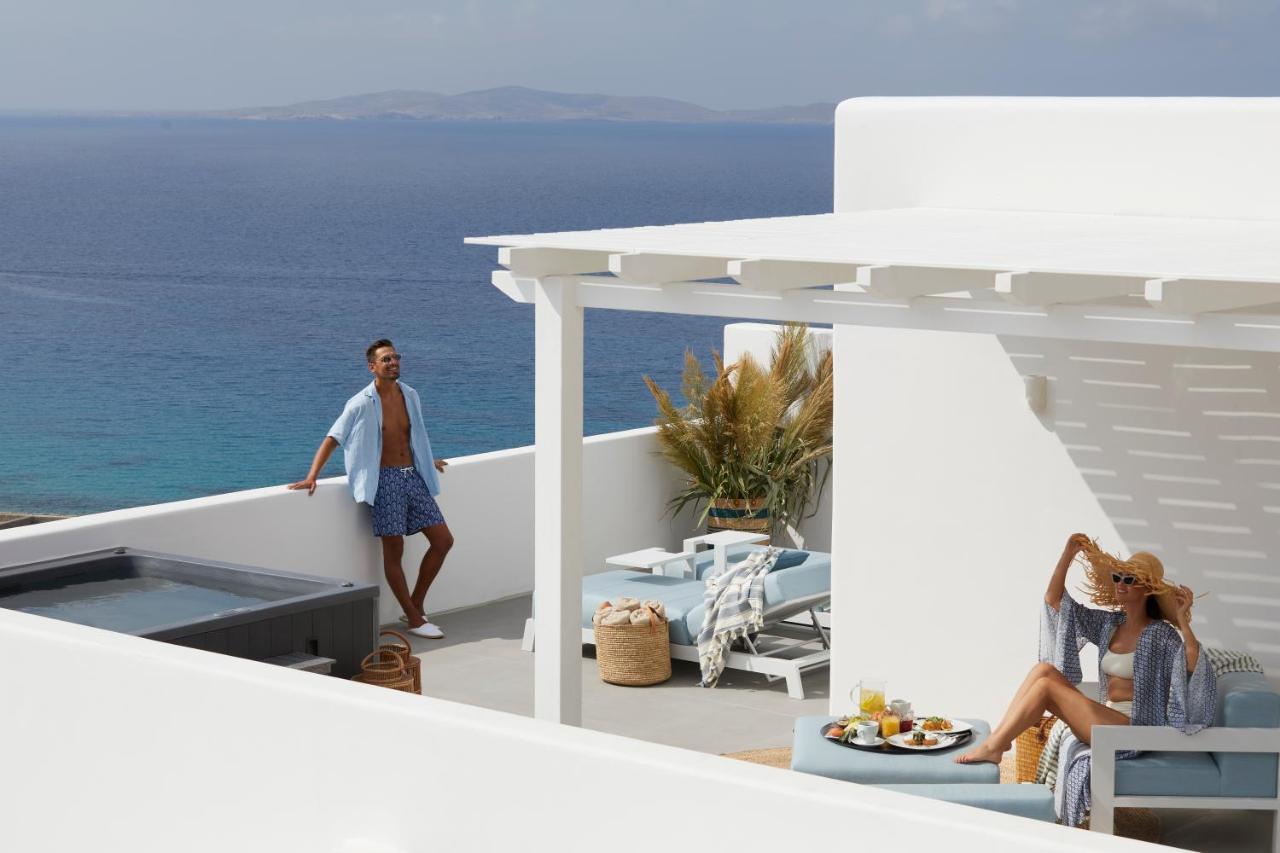 Epic Blue Mykonos Hotel Houlakia  ภายนอก รูปภาพ