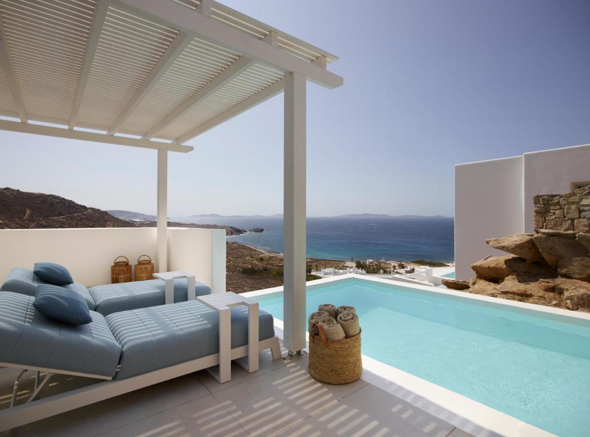 Epic Blue Mykonos Hotel Houlakia  ภายนอก รูปภาพ