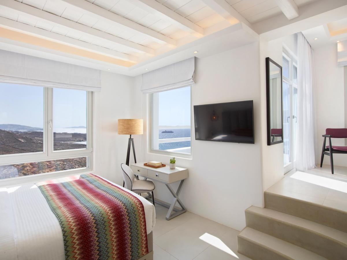 Epic Blue Mykonos Hotel Houlakia  ภายนอก รูปภาพ