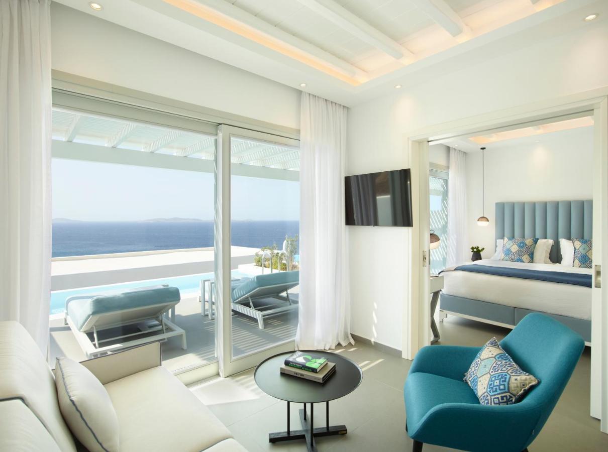 Epic Blue Mykonos Hotel Houlakia  ภายนอก รูปภาพ